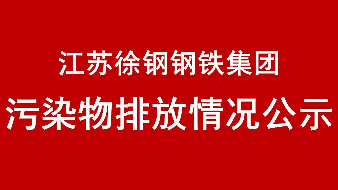 江苏徐钢钢铁集团有限公司2019年有毒有害物质排放情况报告