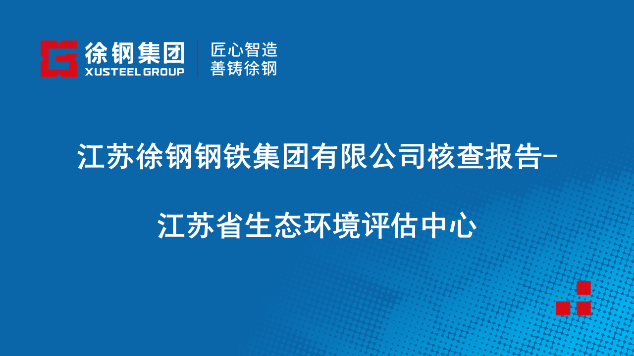江苏徐钢钢铁集团有限公司核查报告-江苏省生态环境评估中心